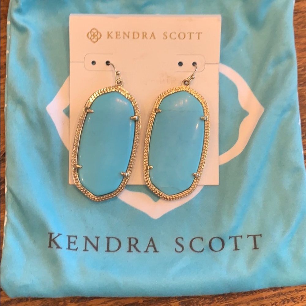 Kendra Scott “Danielle” Gold Statement Earrings